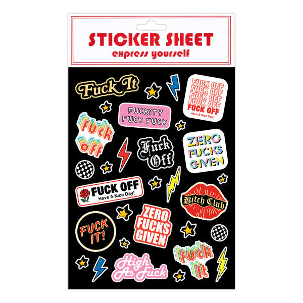Sticker Sheet - Fuck It!