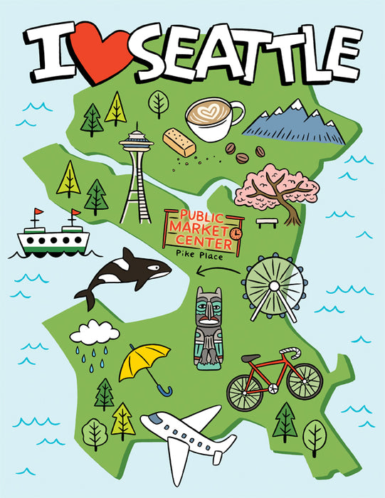 I Heart Seattle Map