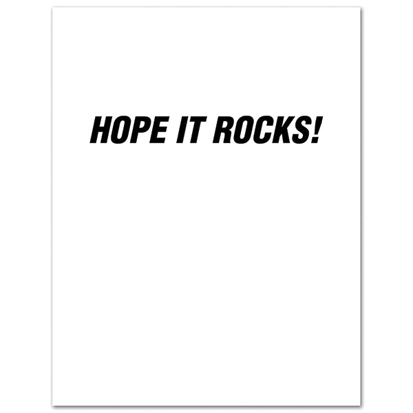 Hope your Birthday Rocks Card