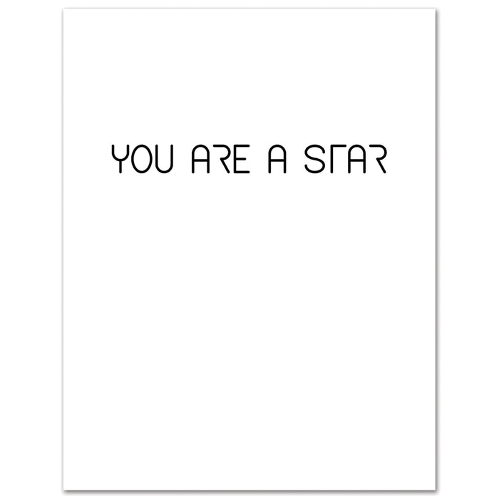 You Are A Star Birthday Card
