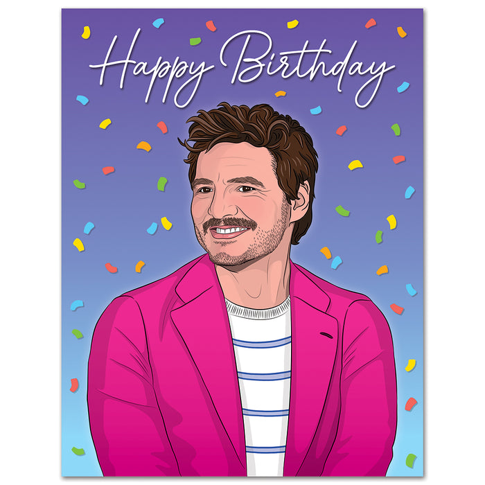 Pedro Pascal Birthday Card