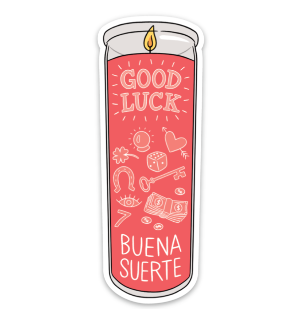 Die Cut Sticker - Good Luck Candle