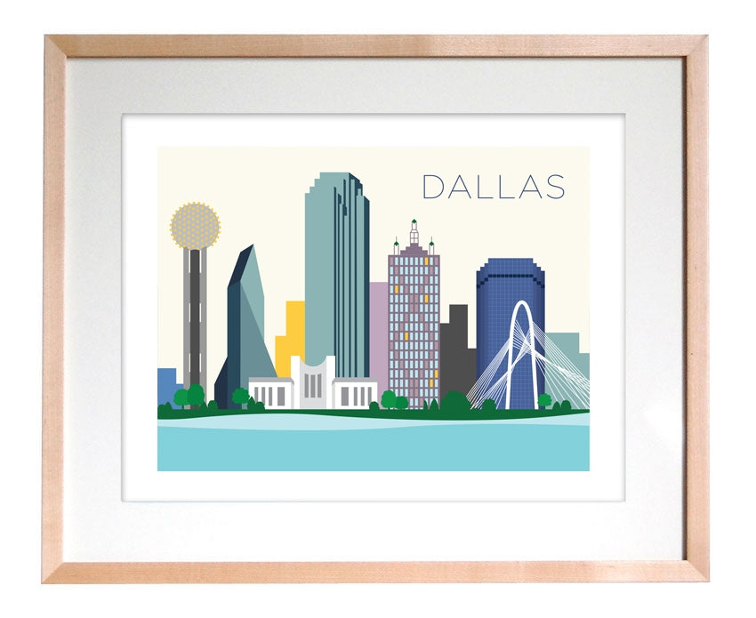 Art Print - Dallas Skyline