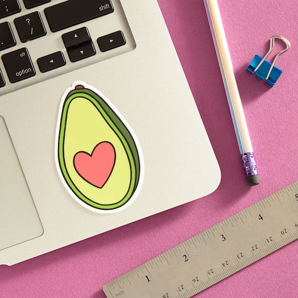 Die Cut Sticker - Avocado Heart