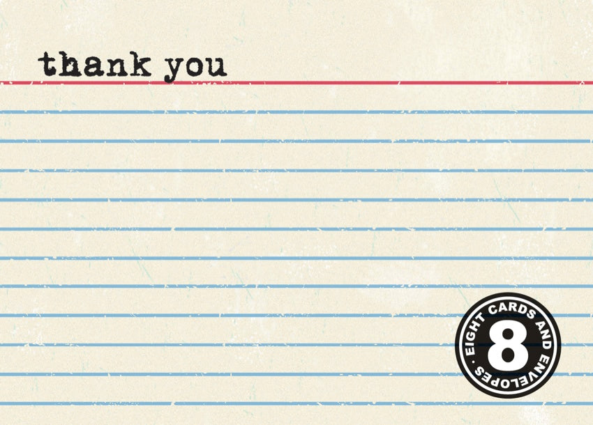Index Card Thank You (8/box)