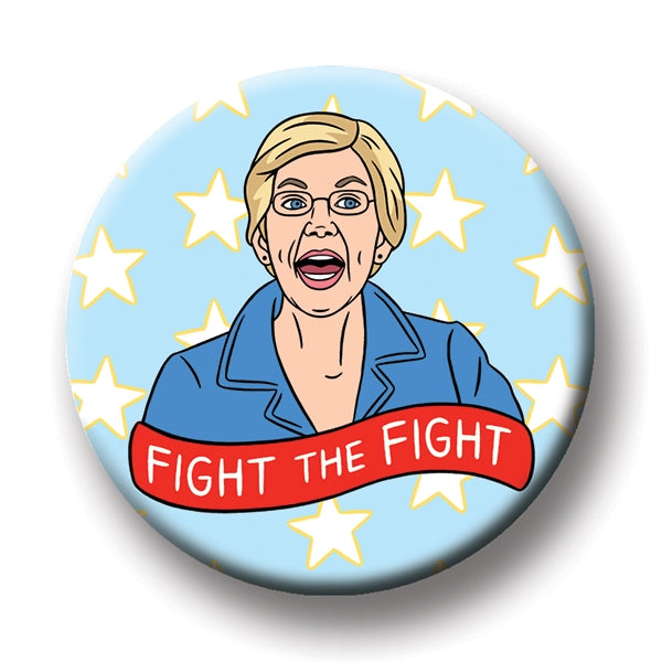 Round Magnet - Elizabeth Warren Fight