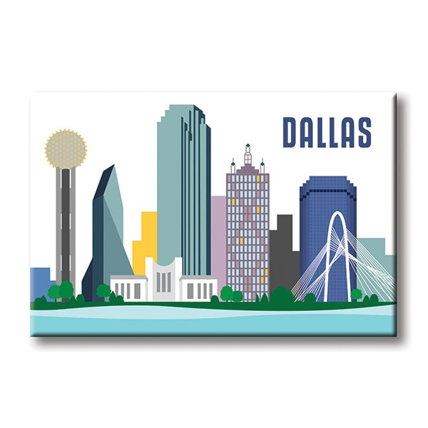 Magnet - Dallas Skyline