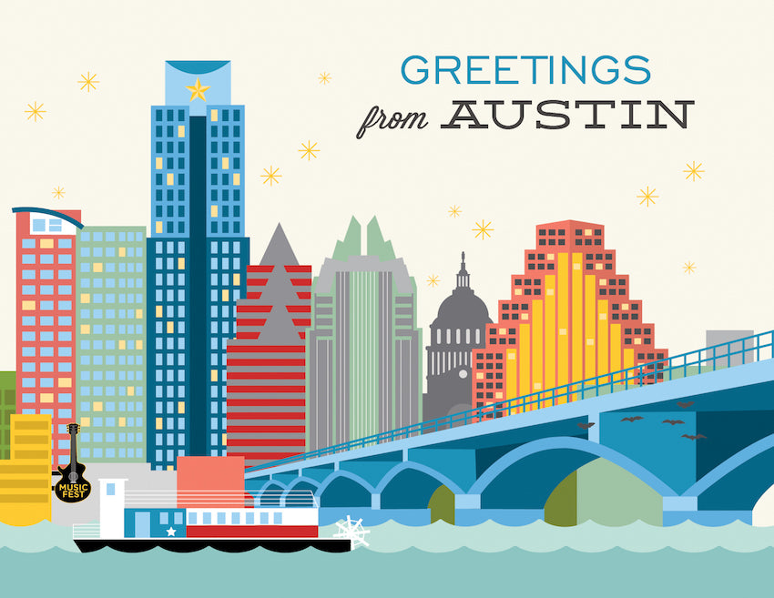 Greetings from Austin Skyline