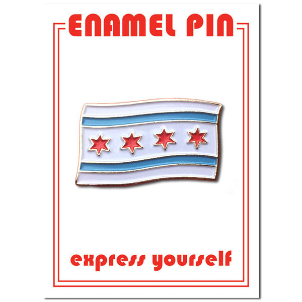 Pin - Chicago Flag