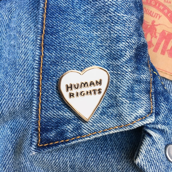 Pin - Human Rights Heart