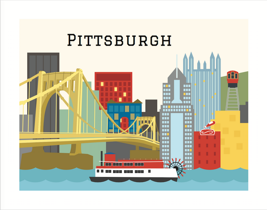 Art Print - Pittsburgh Skyline