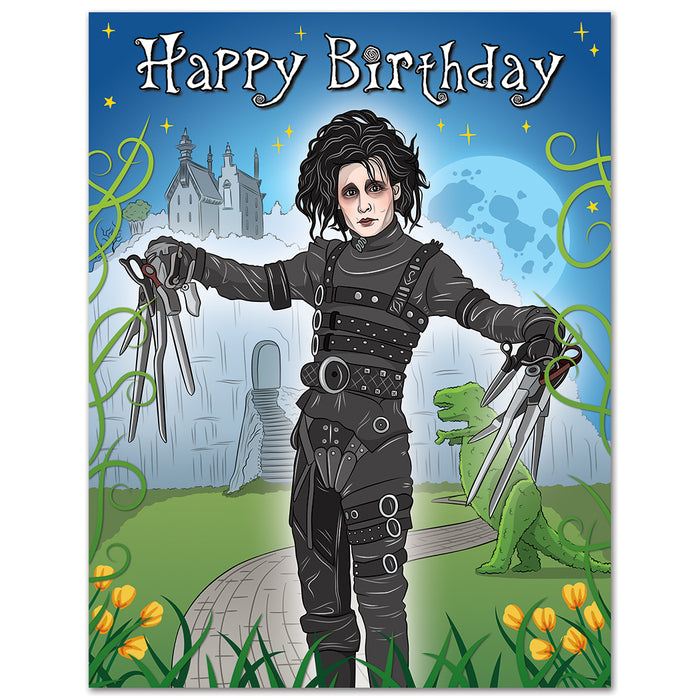 Scissorhands Birthday Card