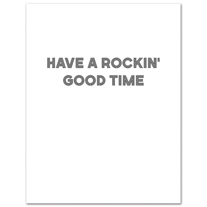 The King Rockin' Good Time Birthday Card
