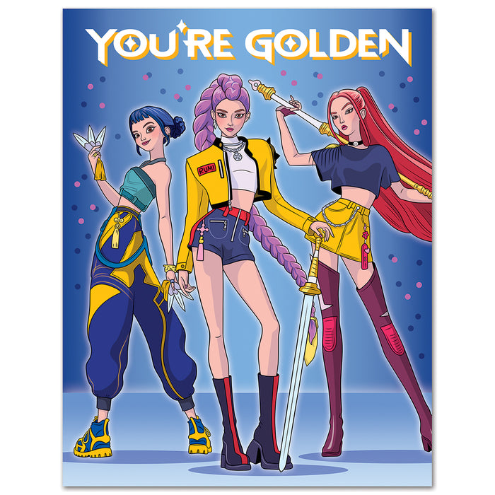 You're Golden K-Pop Birthday Card