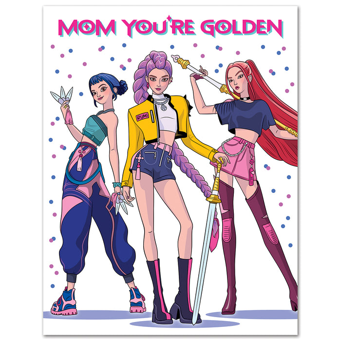 K-Pop Mom You're Golden Mother's Day Card