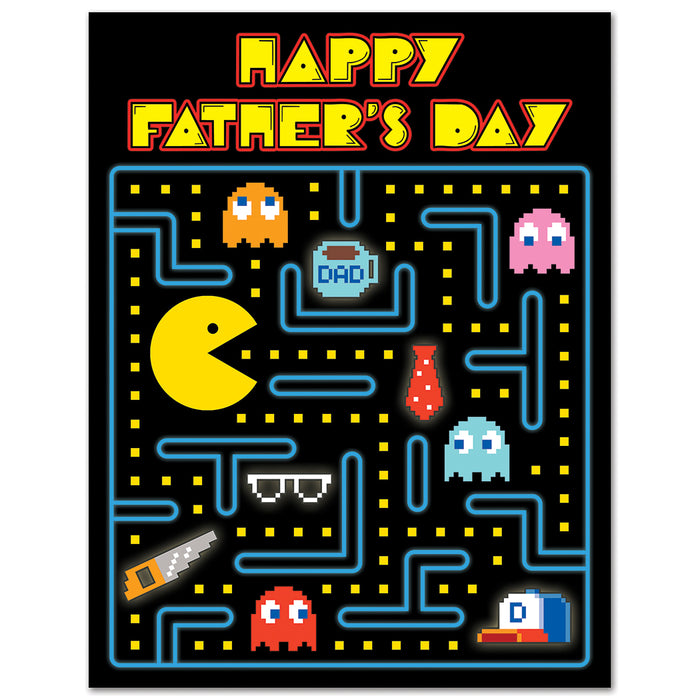 Retro Arcade Happy Father's Day Card