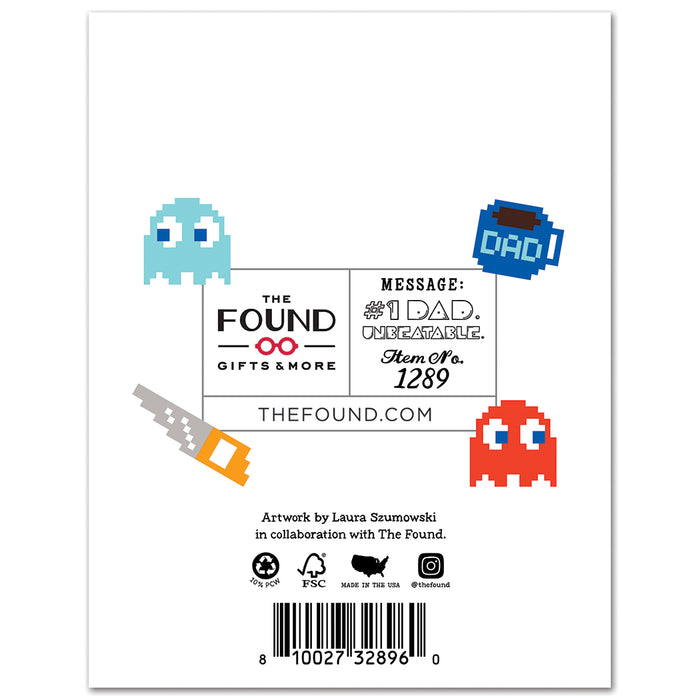 Retro Arcade Happy Father's Day Card