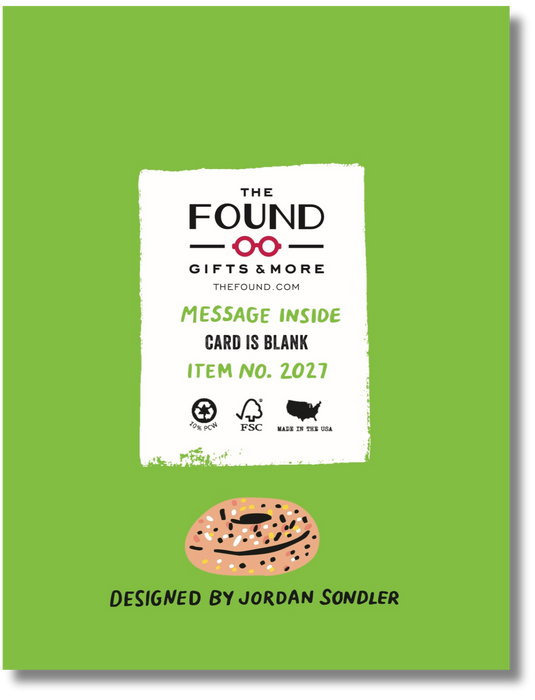 You are My Everything Bagel Love Card