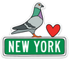 Die Cut Magnet - New York Pigeon