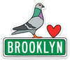 Die Cut Magnet - Brooklyn Pigeon