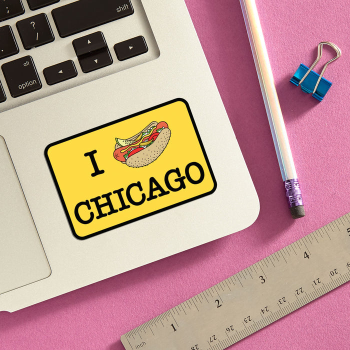 Die Cut Sticker - Chicago Hot Dog