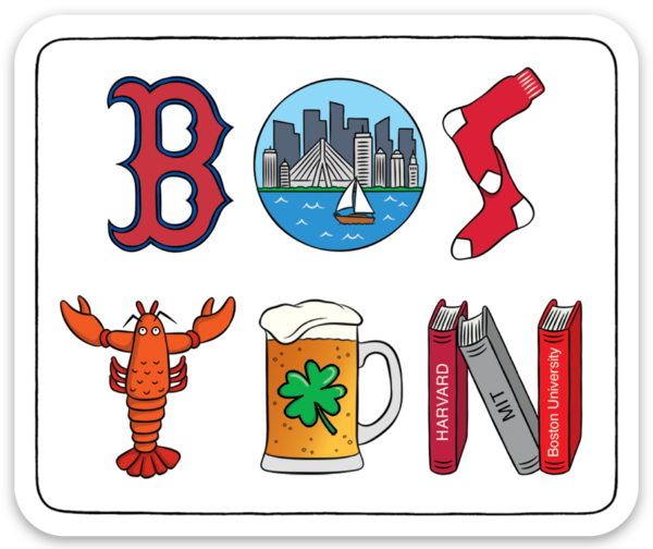Die Cut Sticker - Boston Icons