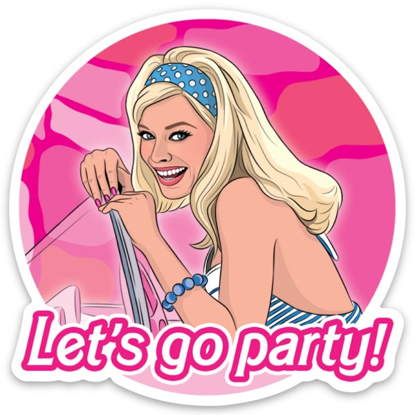 Die Cut Sticker - Let's Go Party