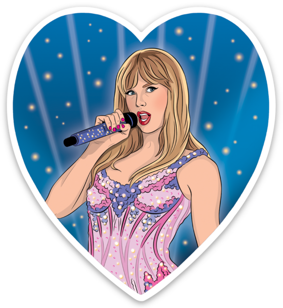 Die Cut Sticker - Taylor Greatest Era Heart