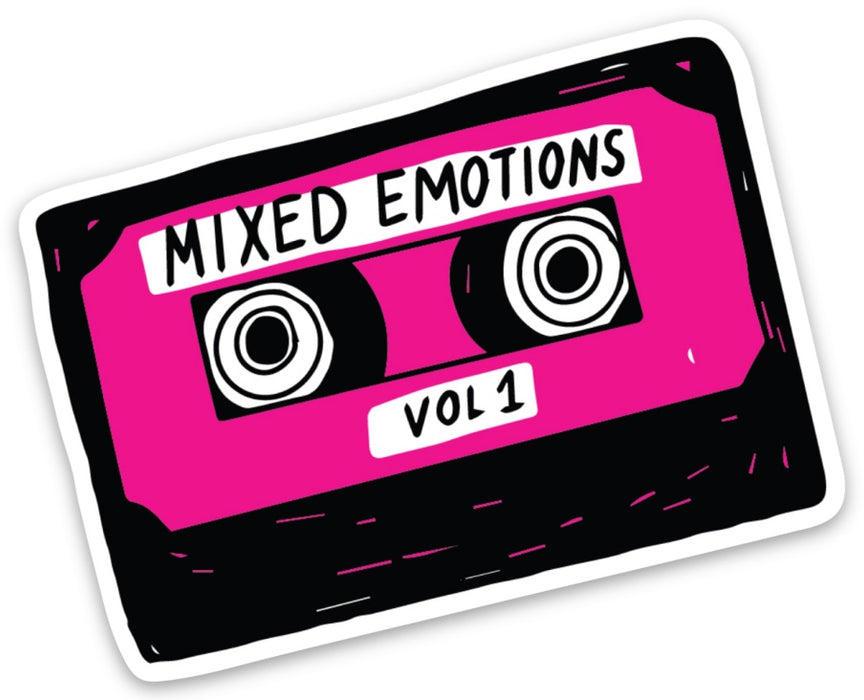 Die Cut Sticker - Mixed Emotions Cassette Tape