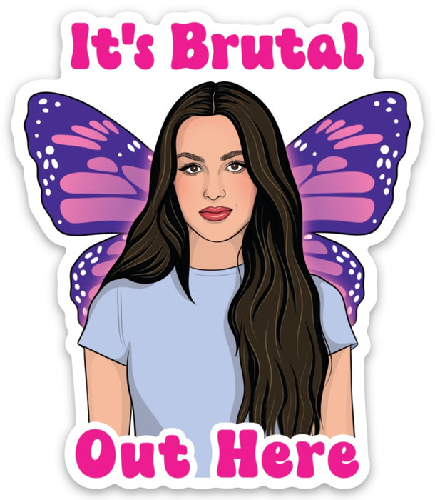 Die Cut Sticker - Olivia It's Brutal Out Here