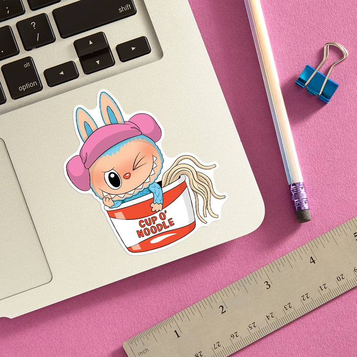 Die Cut Sticker - Labubu Ramen Noodle Cup