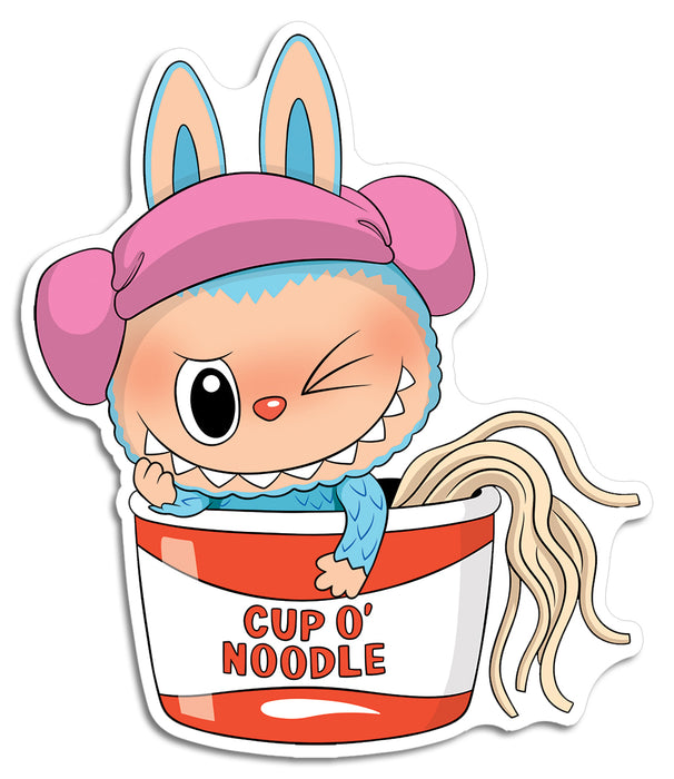 Die Cut Sticker - Labubu Ramen Noodle Cup