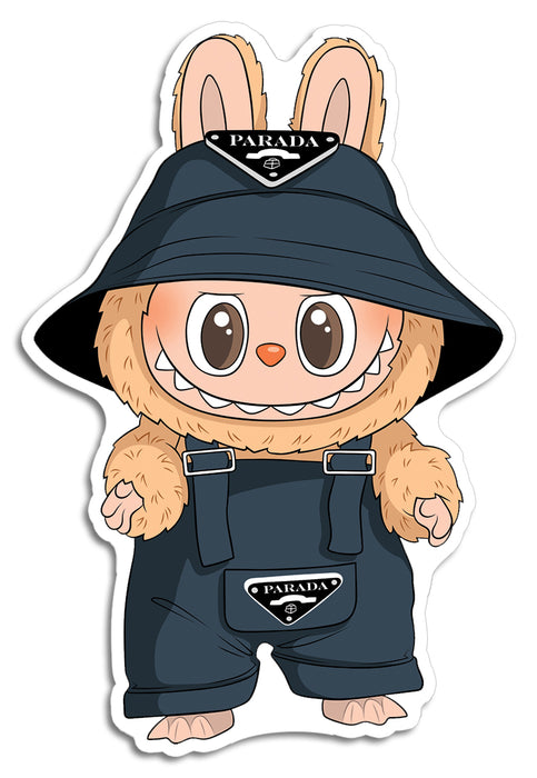 Die Cut Sticker - Labubu Parada Overalls