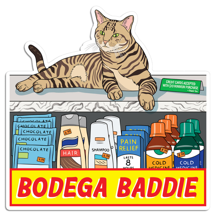 Die Cut Sticker - Bodega Baddie Cat