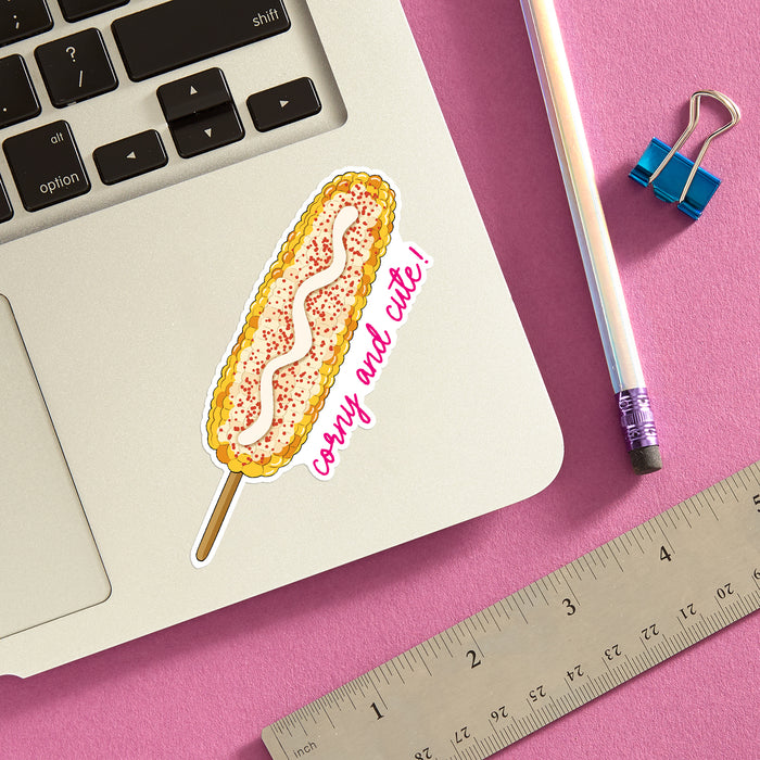 Die Cut Sticker - Elote Corny and Cute