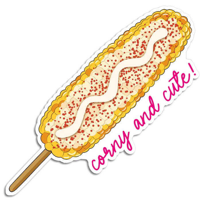 Die Cut Sticker - Elote Corny and Cute