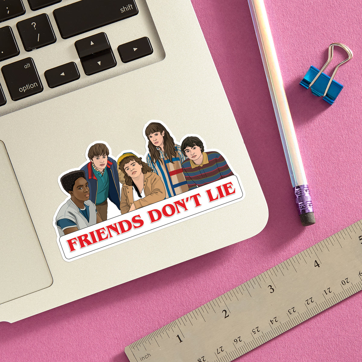 Die Cut Sticker - Stranger Things Friends Don't Lie — The Found