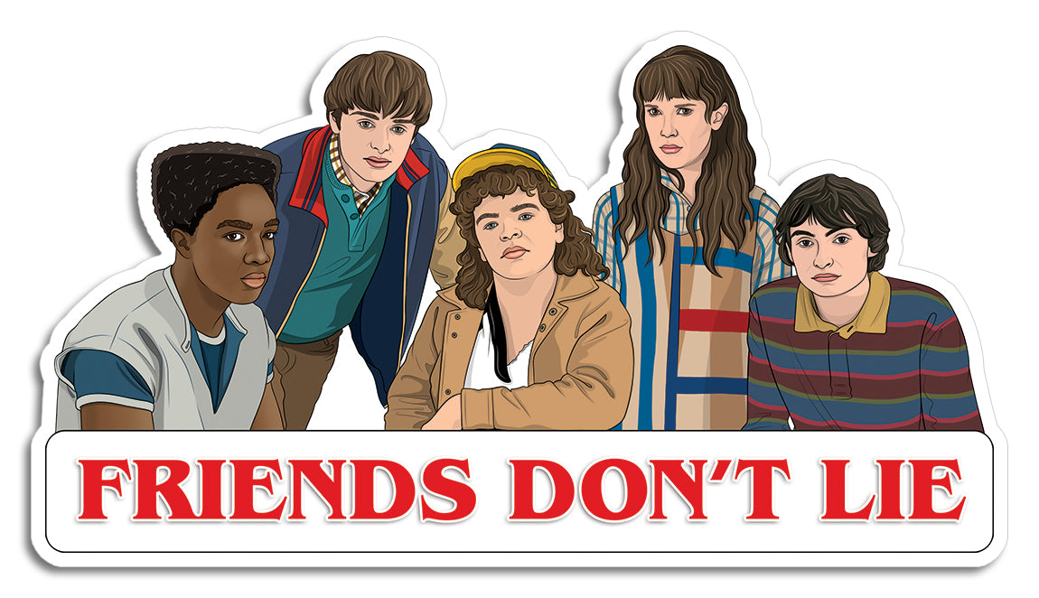 Die Cut Sticker - Stranger Things Friends Don't Lie