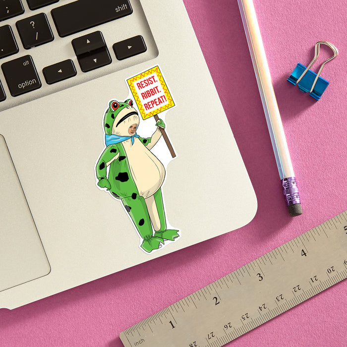 Die Cut Sticker - Resist Frog