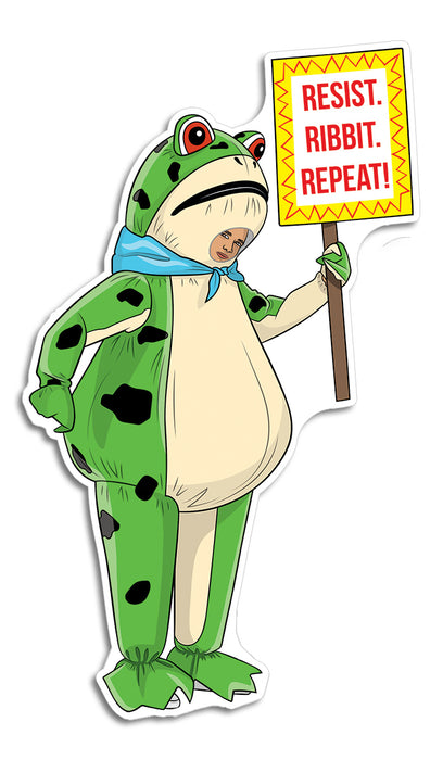 Die Cut Sticker - Resist Frog