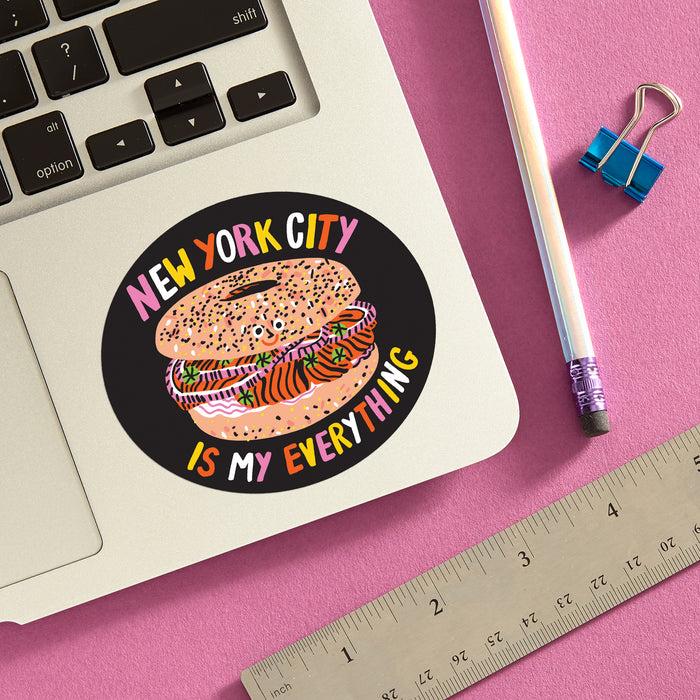Die Cut Sticker - New York City is My Everything Bagel