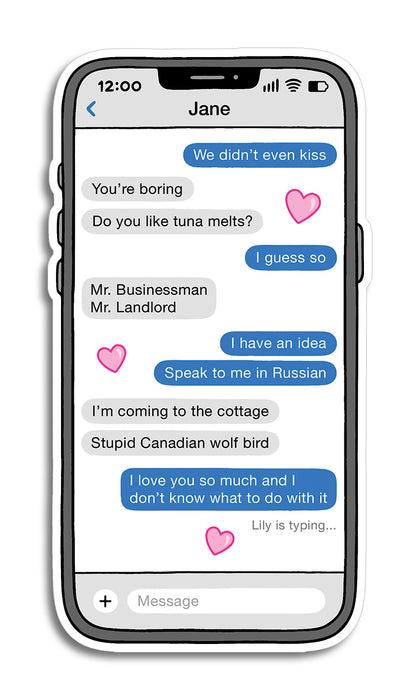 Die Cut Sticker - Heat Check Lily + Jane Texts