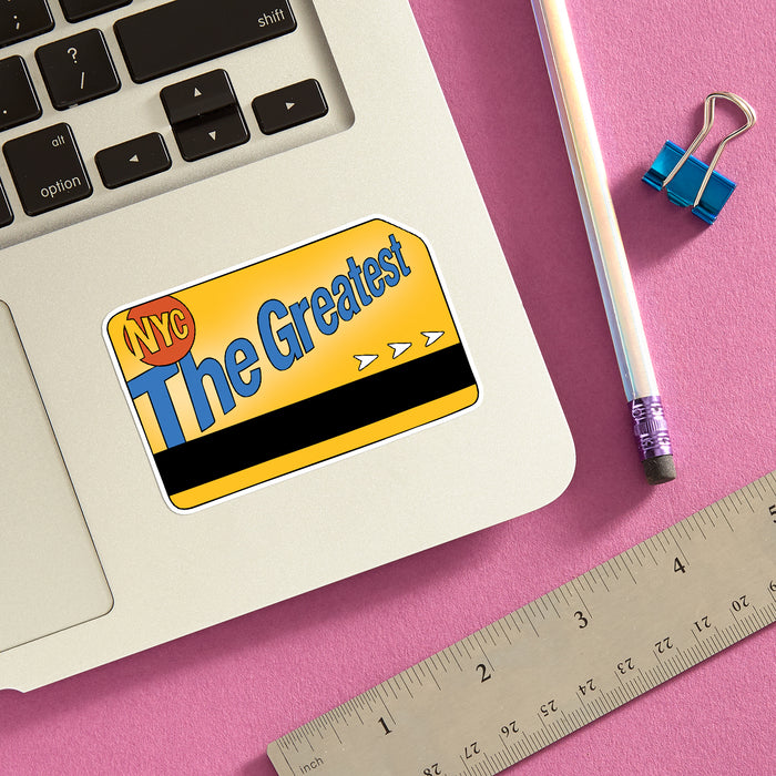 Die Cut Sticker - NYC The Greatest Metro Card