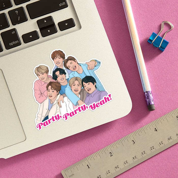 Die Cut Sticker - BTS Party, Party, Yeah!