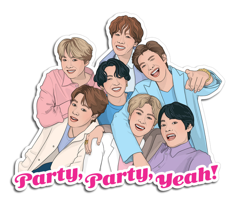 Die Cut Sticker - BTS Party, Party, Yeah!