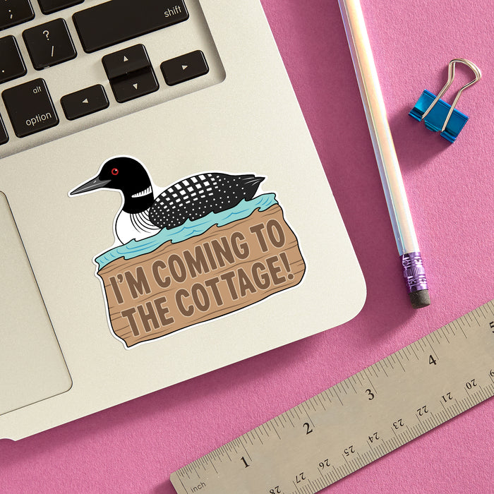 Die Cut Sticker - I'm Coming to the Cottage Heated Rivalry