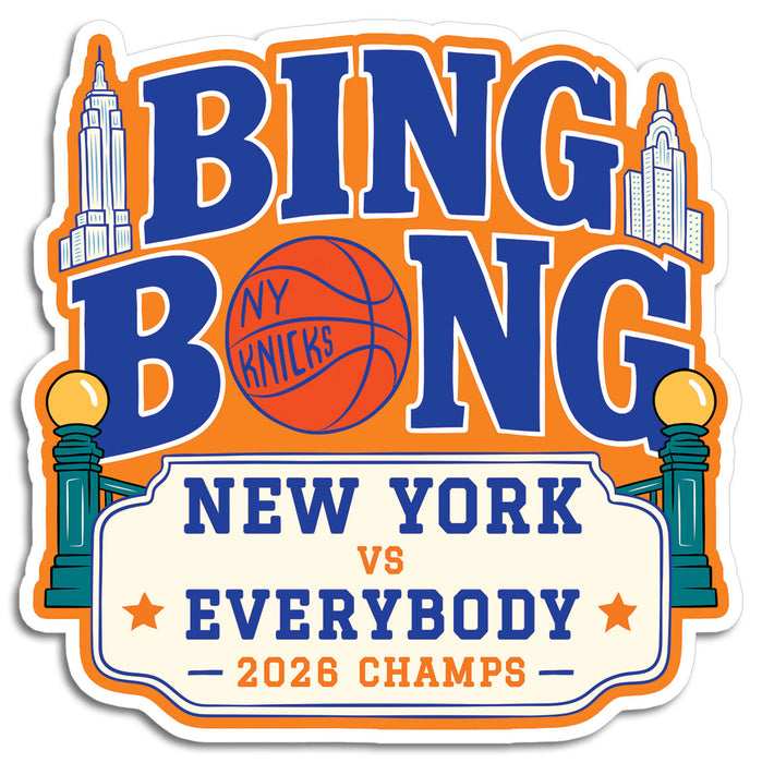 Die Cut Sticker - BING BONG New York vs. Everybody Basketball