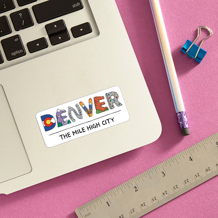 Die Cut Sticker - Denver Icons Colorado