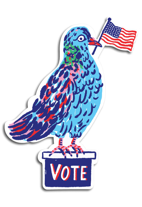 Die Cut Sticker - VOTE Pigeon