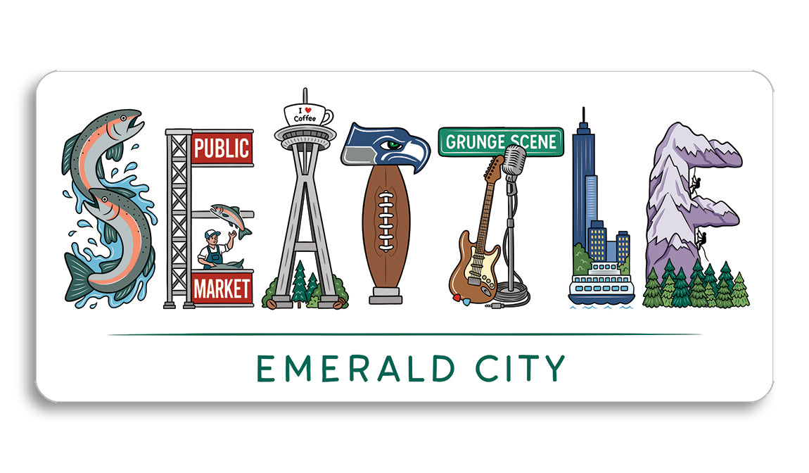 Die Cut Sticker - Seattle Icons